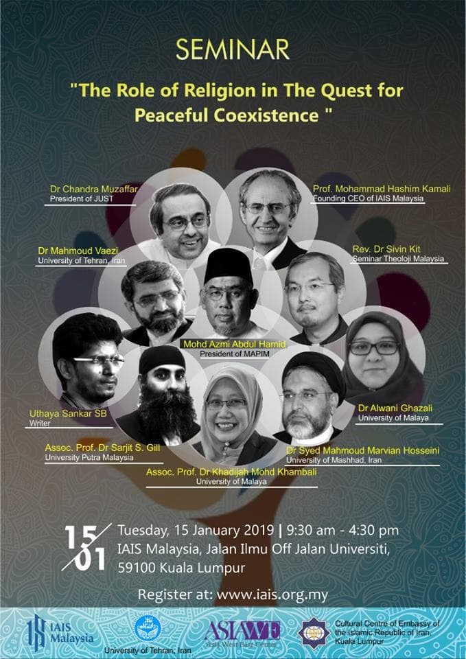 One-day Seminar  “THE ROLE OF RELIGION IN THE QUEST FOR PEACEFUL COEXISTENCE”