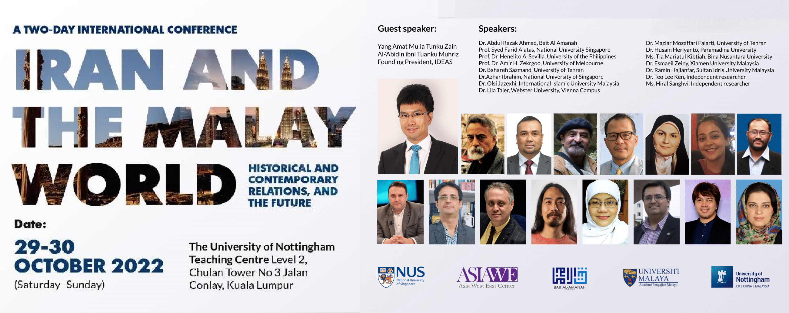 A Two-Day International Conference Iran and the Malay World Historical and Contemporary Relations, and the Future